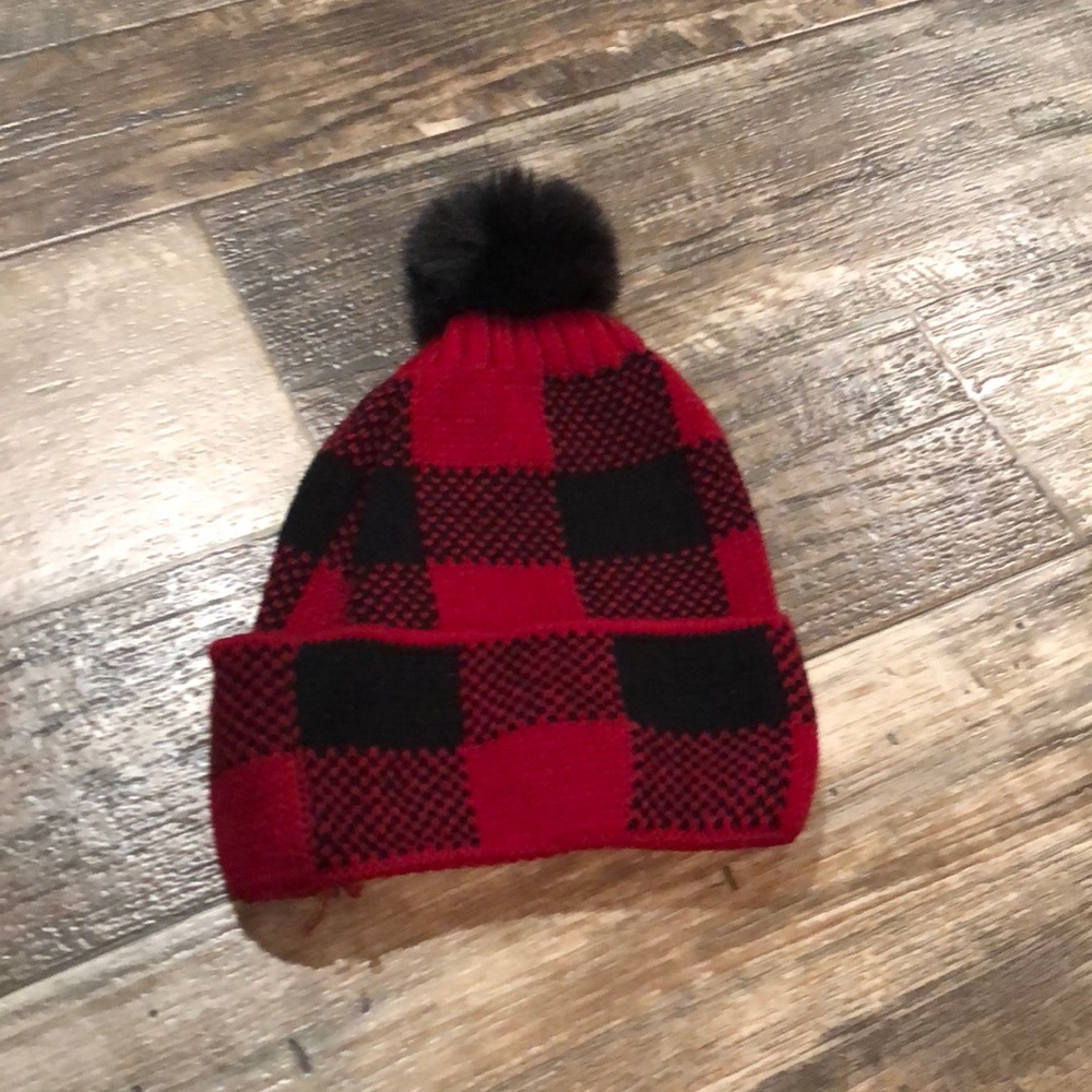 Buffalo plaid winter hat.  Never worn